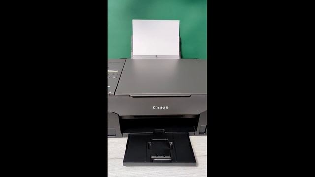 МФУ струйное Canon PIXMA G2420 — демонстрация печати смотреть онлайн