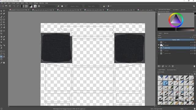 07. Finishing the Dumpster Texture Map