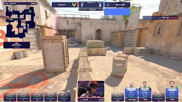 Vitality проти Wildcard | Карта 2 | BLAST Rivals 2025 Season 1 смотреть онлайн