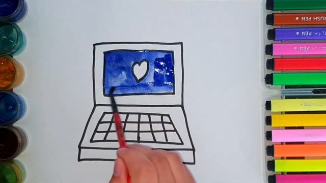 Bolalar Uchun Kompyuter rasmini chizish Drawing Computer for children/Рисование Компь смотреть онлайн