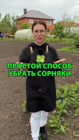Простой способ убрать сорняки без лопаты и химии