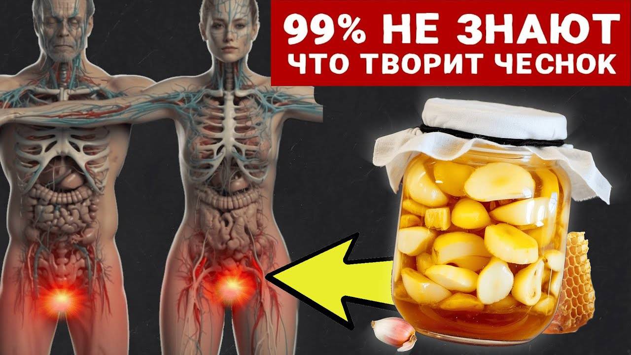 Что творит ЧЕСНОК с Сердцем, Тромбами, Печенью,  Кровью и даже.. ОБЯЗАТЕЛЬНО ПОСМОТРИТЕ!