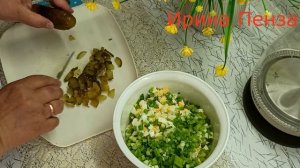 🥗САЛАТ с ПЕРЛОВКОЙ!🔥БЫСТРО И ОЧЕНЬ ВКУСНО!😋НЕОБЫЧН