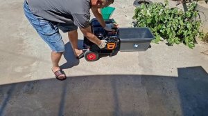 Обзор Бензиновый измельчитель садовый щепорез SHC - 250 Sa