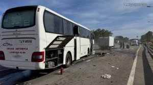 В ДТП под Воронежем с участием автобуса и грузовика пострадали 14 человек