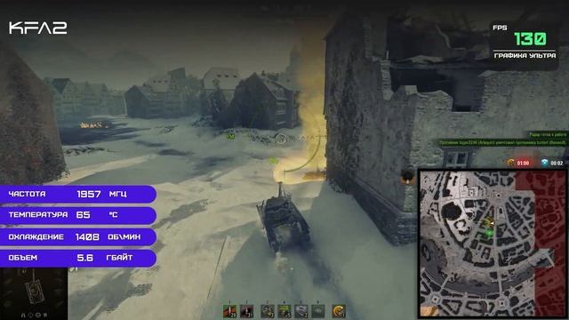 KFA2 X GeForce RTX 3050 Black | World of Tanks | 1080p (Full HD) разрешение смотреть онлайн