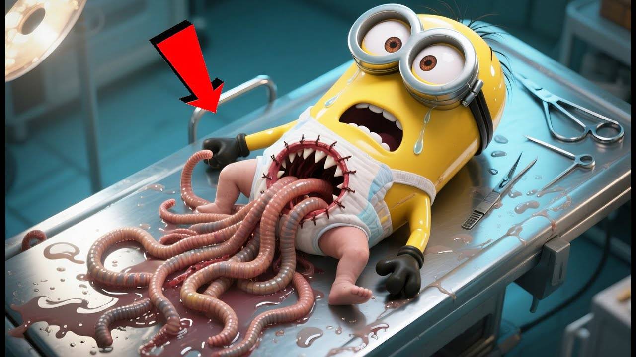 🐛🍼 В животе паразиты WORM - Самое жуткое приключение Миньонов! | ИСТОРИЯ ПРЕВРАЩЕНИЯ