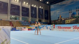 ЖГ 1 юношеский, Клокова Александра - Грибова София - Гамова Ева, Комбинированное упражнение