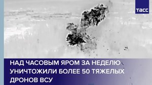 Над Часовым Яром за неделю уничтожили более 50 тяжелых дронов ВСУ