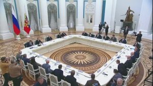 Владимир Путин провёл встречу с представителями российских деловых кругов, Москва, 26 мая 2025 года