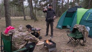 Двое в лесу | Кемпинг выходного дня | Ночуем в лесу с па?
