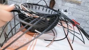 Плетем Жгут на кашпо из искусственного ротанга