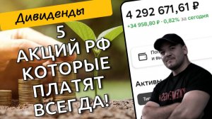 "Никогда не пропускали выплаты: ТОП-5 дивидендных акций с безупречной историей"