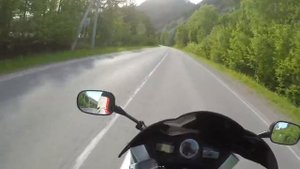 Езда на мотоцикле, трасса Саяногорск-Черемушки. Honda VFR-800