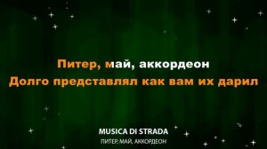musica di strada — Питер, май, аккордеон (Текст Lyrics)
