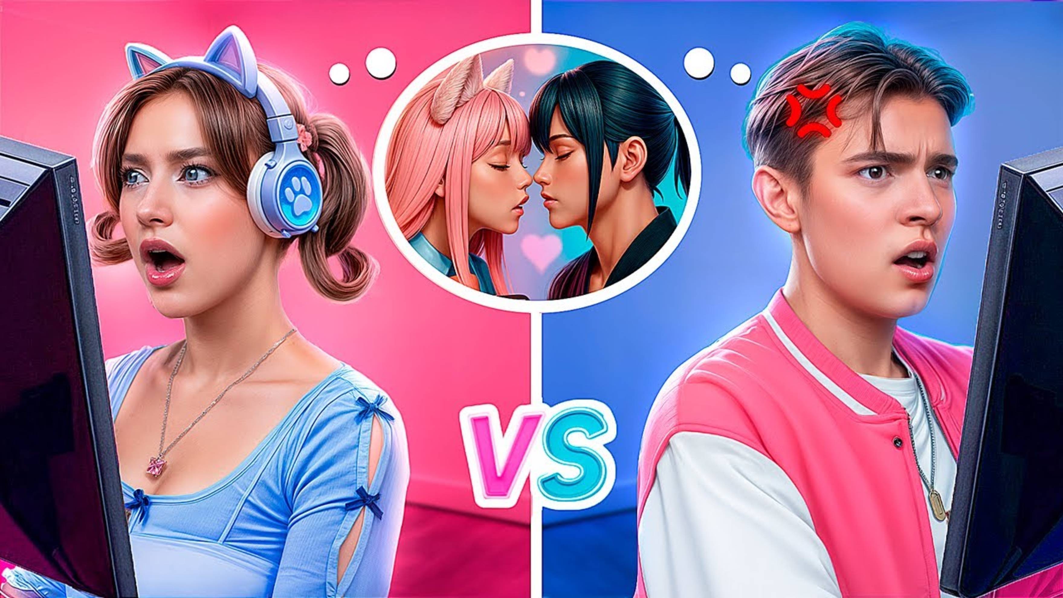 Тим Тин : Хорошая девушка vs плохой парень в онлайн игре! Я влюбилась в своего врага. ТИМ ТИН
