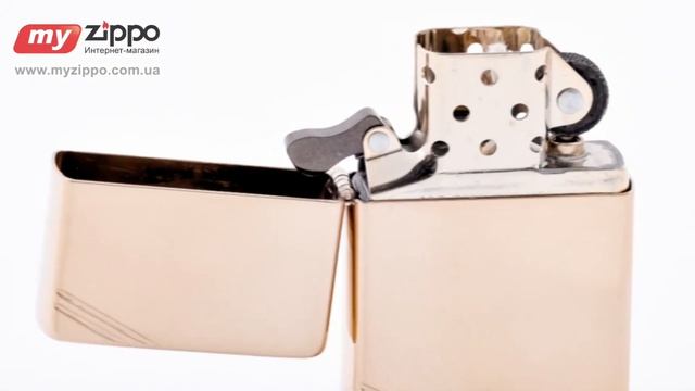 Зажигалка Zippo Vintage with Slashes High Polish Brass 270 смотреть онлайн