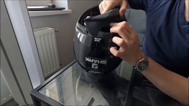 КАК ДОСТАТЬ ВНУТРЯНКУ ШЛЕМА SHARK SPARTAN GT CARBON
