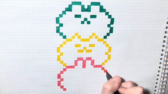 Как нарисовать МАКАРОНС по клеточкам | How to Draw MACARONS