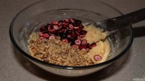 Апельсиновый кекс с клюквой