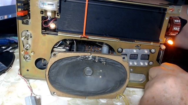 Первое включение Океана-209 после ремонта БП и УНЧ. смотреть онлайн