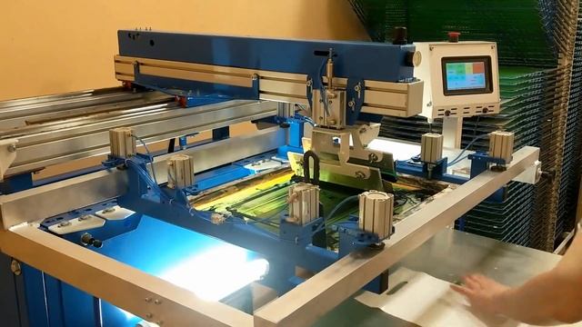 Трафаретный станок. ПА-0507 Тест скорости. Станок для ше? смотреть онлайн