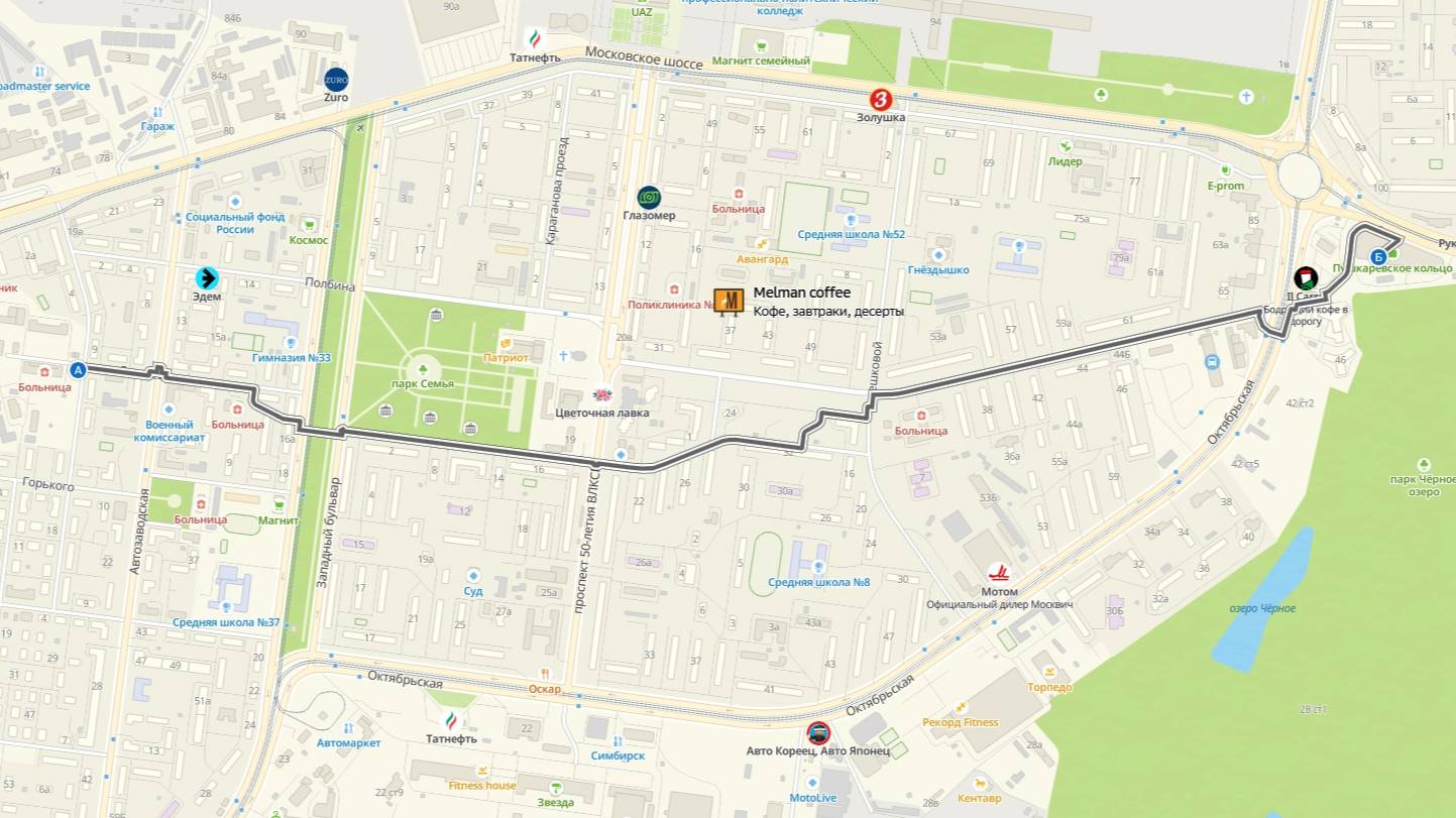 Велопрогулка от Больницы до Пушкаревского кольца.