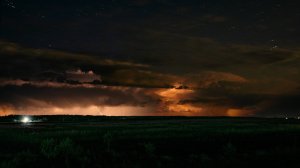 Мощные ночные грозы 18 июня 2022