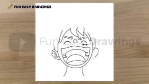 How to Draw Monkey D Luffy Gear 5th Easy - Fun Easy Drawings | Как нарисовать Монки Д Луффи