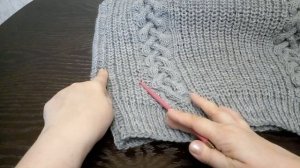 Элегантный и красивый  мужской жилет. Вязание спицами.