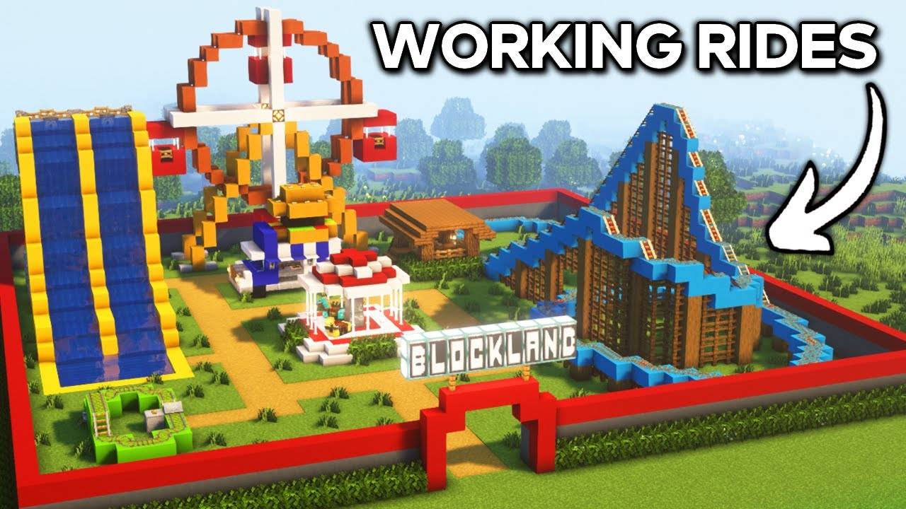 Руководство по созданию работающего парка развлечений в Minecraft🎢 смотреть онлайн