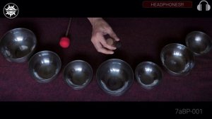 7aBP-001 Акустический набор 7 поющих чаш Healingbowl® Professional Black Pearl®