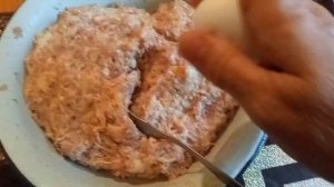 Котлеты вкусные и сочные из свинины и курицы