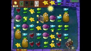 Прохождение Plants vs Zombies Двойная пугалка без напряга