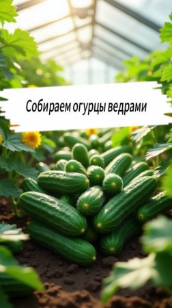 Как увеличить урожай огурцов в теплице.