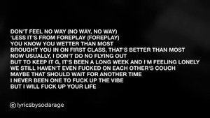 6lack-One Way (Lyrics/текст)