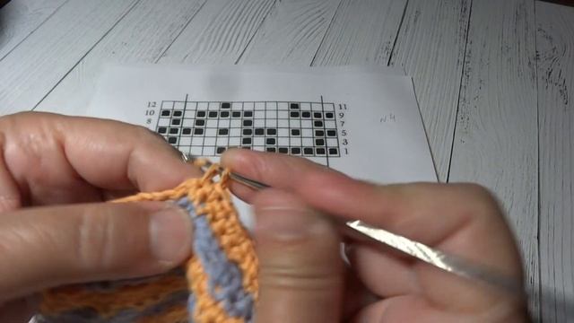 Супер интересный мозаичный узор крючком | Урок по вязанию смотреть онлайн