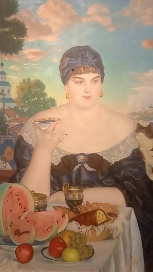 Посетила сегодня выставку Кустодиева