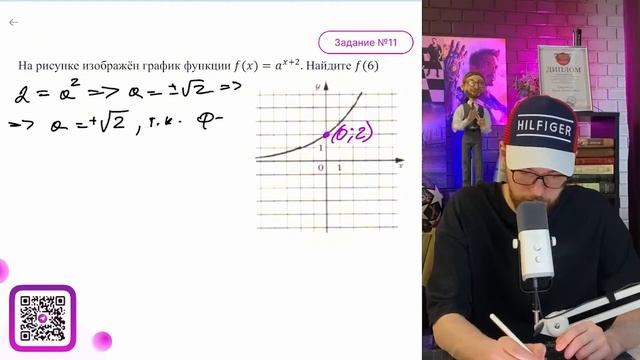На рисунке изображён график функции f (x) = аᵡ⁺². Найдите f (6) - №16092 смотреть онлайн