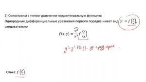 Определение вида правой части уравнения по заданным условиям (А1)