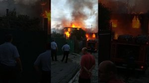 пожар в Ростове на Дону ул.Центральная