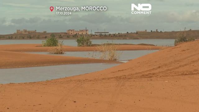 Озеро в марокканской пустыне вновь наполнилось водой смотреть онлайн