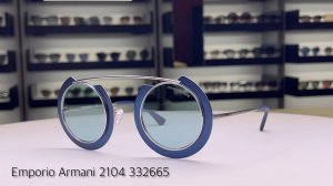 Как выглядят солнцезащитные очки Emporio Armani 2104 332665 на лице