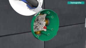 Монтаж прихованої частини HANSGROHE Ibox Universal 01800180