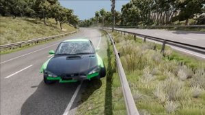 Двойной трал против Молнии Маккуина с Бомбой! Жесткий краш в BeamNG.Drive