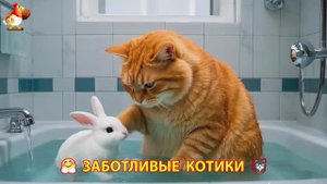 Заботливые котики спешат на помощь (35)