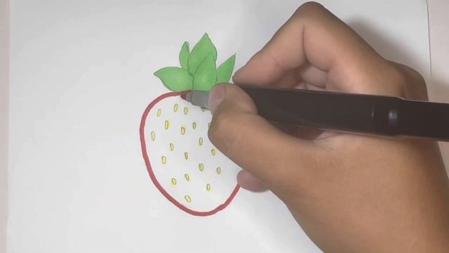 Как нарисовать клубнику смотреть онлайн
