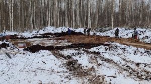 Ваганово 1 Начало строительства. Котлован