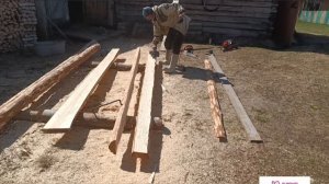 Распилить бревна на доску 5 см толщина