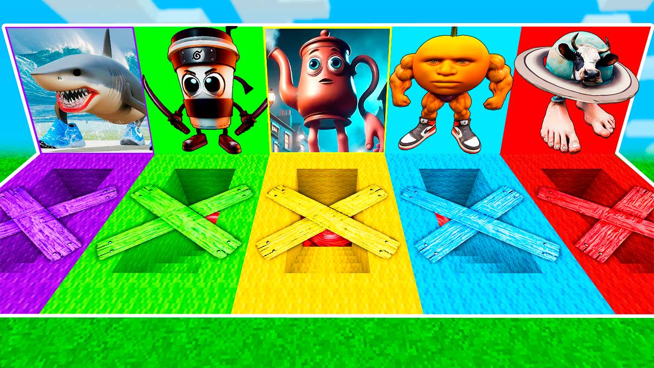 ВЫЖИВАНИЕ В ПОДВАЛЕ TA TA TA SAHUR | BALLERINA CAPPUCCINO | LA VACCA SATURNO SATURNITA в Майнкрафт смотреть онлайн